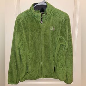Northface fleece jacket green AM